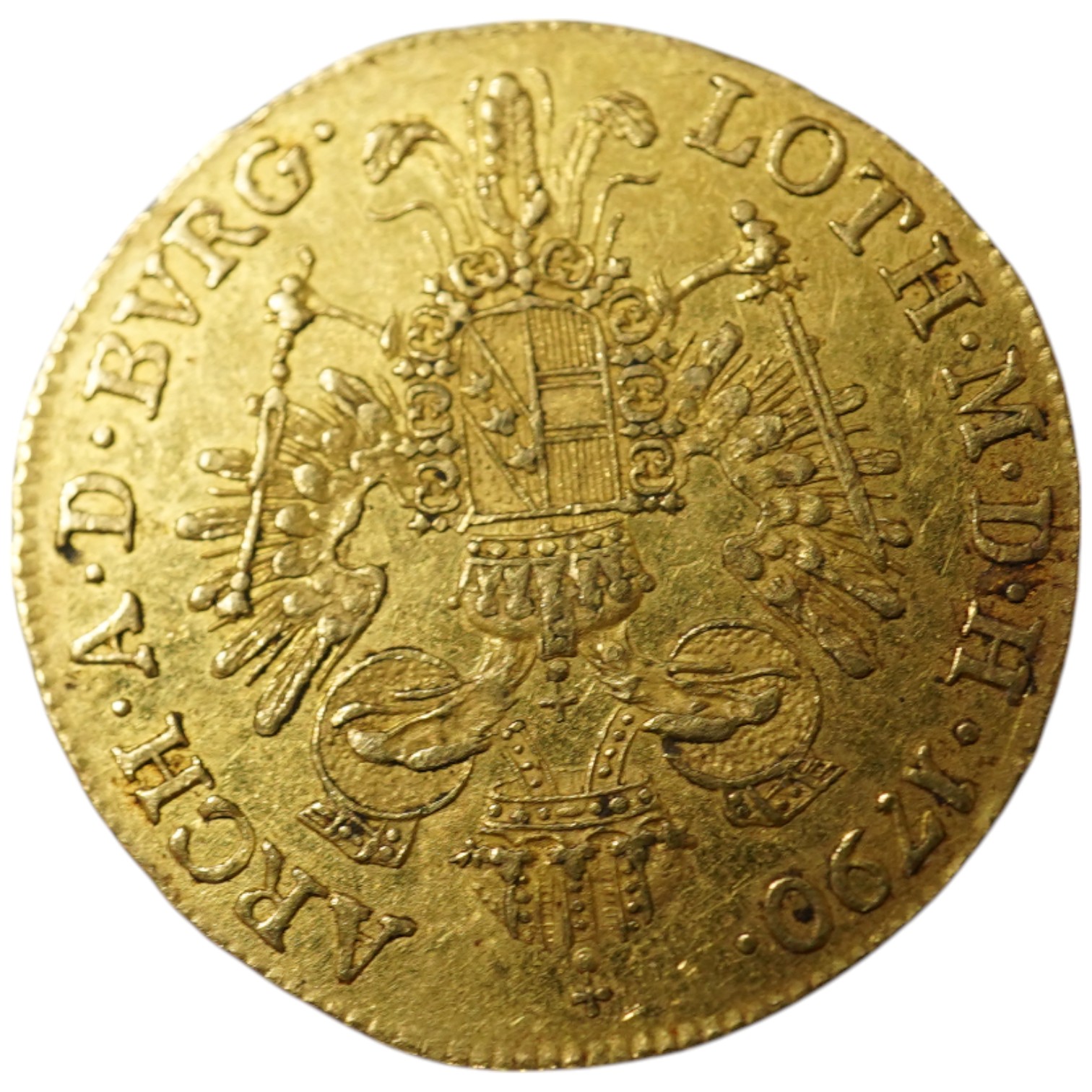 Gold coins, Austria, Joseph II, gold ducat, 1790, VF